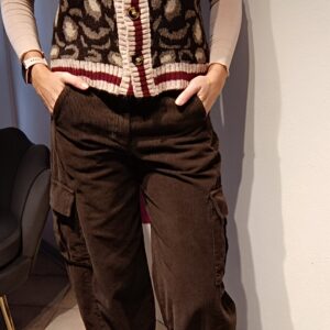 Pantaloni cargo in velluto rocciatore "moro"