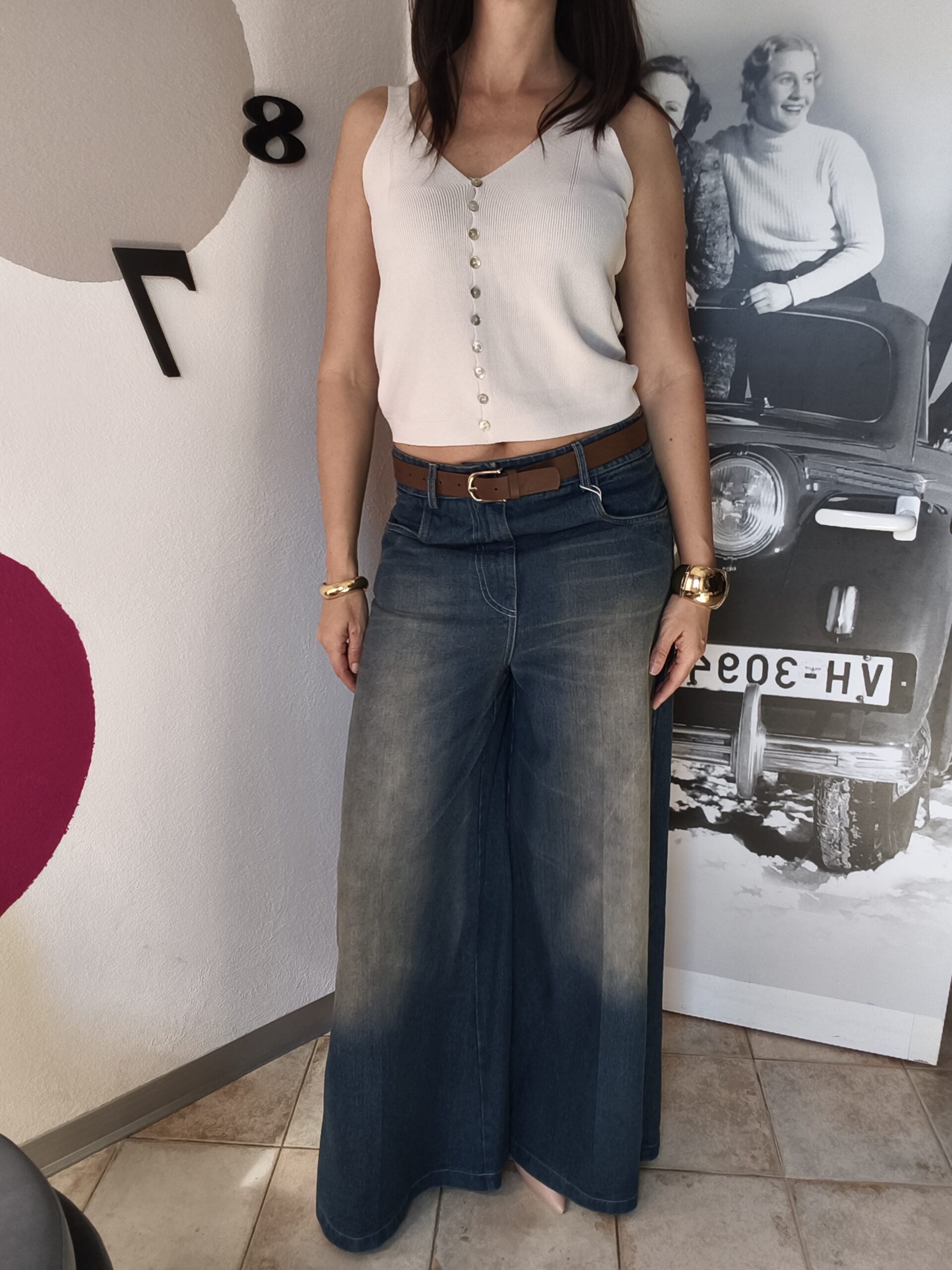 Jeans a palazzo
