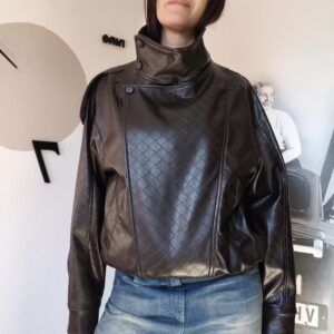 Bomber in ecopelle Moro